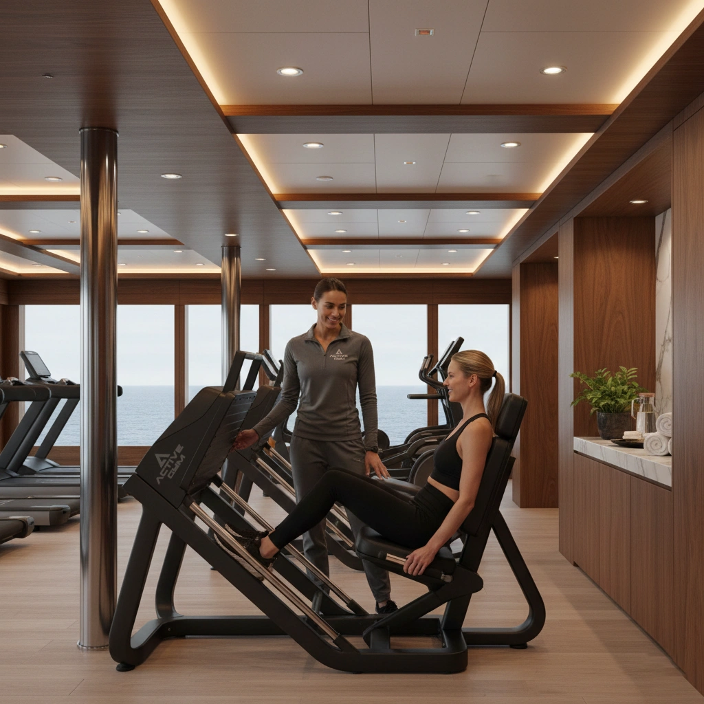 Premium fitness equipment detail